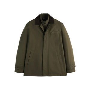 FAY Men's Quilted Jacket with Corduroy Collar Men GREEN Outerwear
